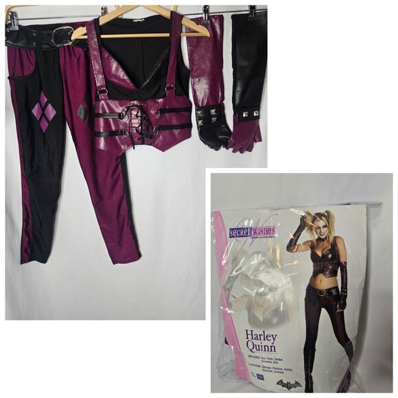 Secret Wishes Batman Arkham City Harley Quinn Costume Sz Small 2-6 No Choker - Picture 1 of 16
